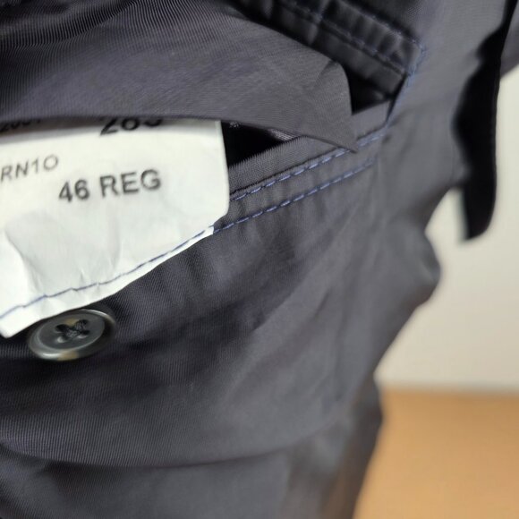 Brooks Brothers Regent 1818 Wool Men Sport Coat Blazer Blue Windowpane 46R - Picture 13 of 15